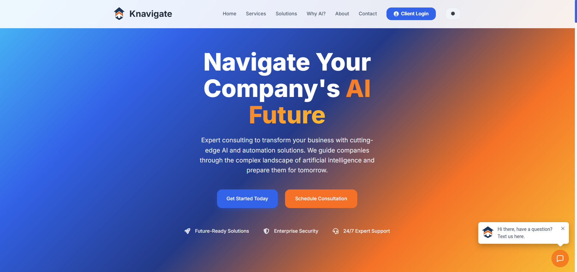 Knavigate Homepage - Navigate Your Company's AI Future